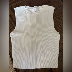 Promise Cream Ribbed Tank Top